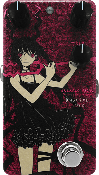 Animals Pedal Custom Illustration 017 Rust Rod Fuzz