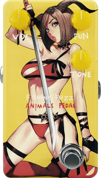 Animals Pedal Custom Illustration 006 Fishing Is As Fun As Fuzz