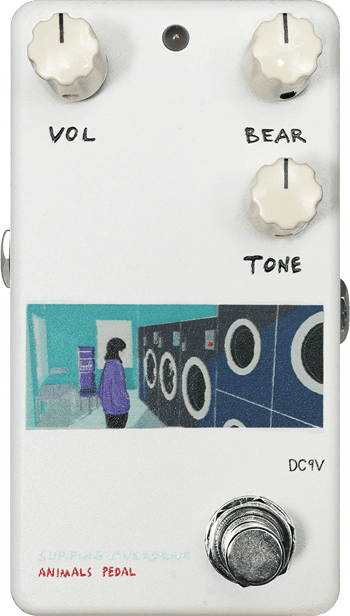 Animals Pedal Custom Illustration 003 Surfing Bear Overdrive