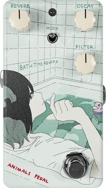 Animals Pedal Custom Illustration 030 Bath Time Reverb