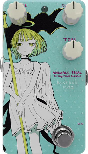 Animals Pedal Custom Illustration 018 Rust Rod Fuzz
