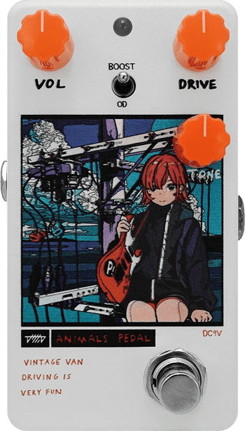 Animals Pedal Custom Illustration 022 Vintage Van Driving is Very Fun